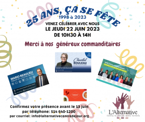 Commanditaires du 25e